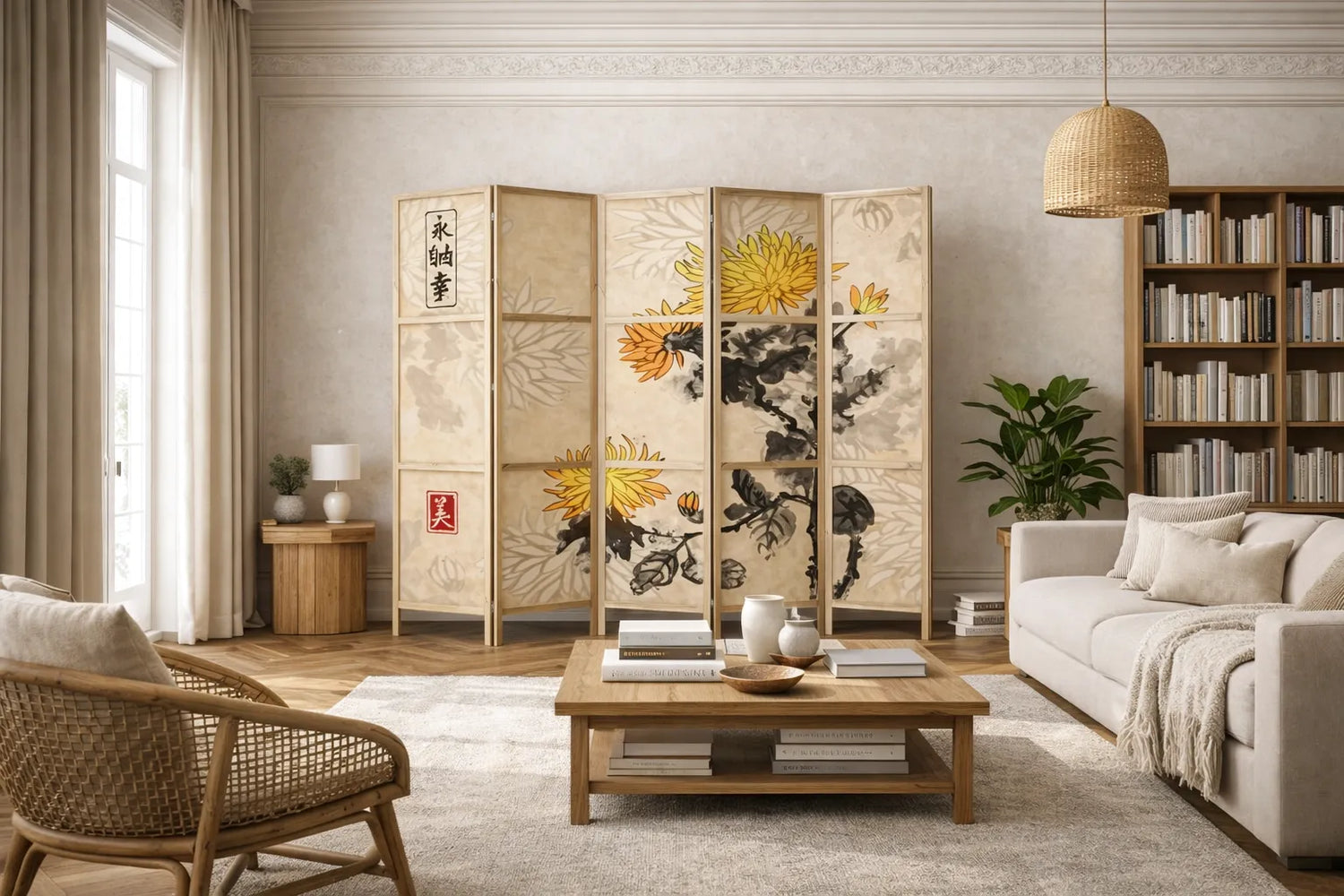 Les paravents japonais : l'art de l'espace comme discipline